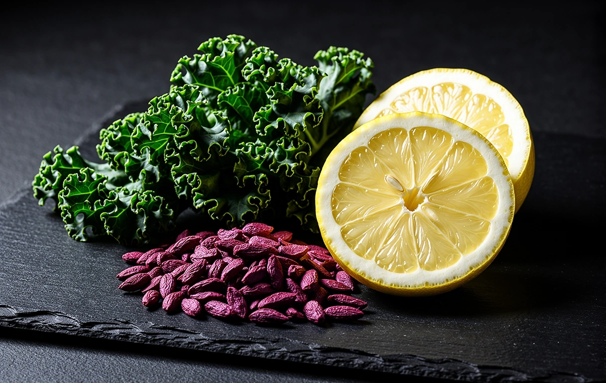 Composizione cromatica di alimenti naturali